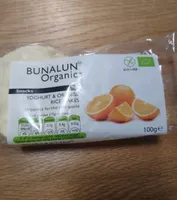 Yoghurt and orange rice cakes