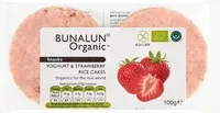 Bunalun Organic Snacks Yoghurt & Strawberry Rice Cakes