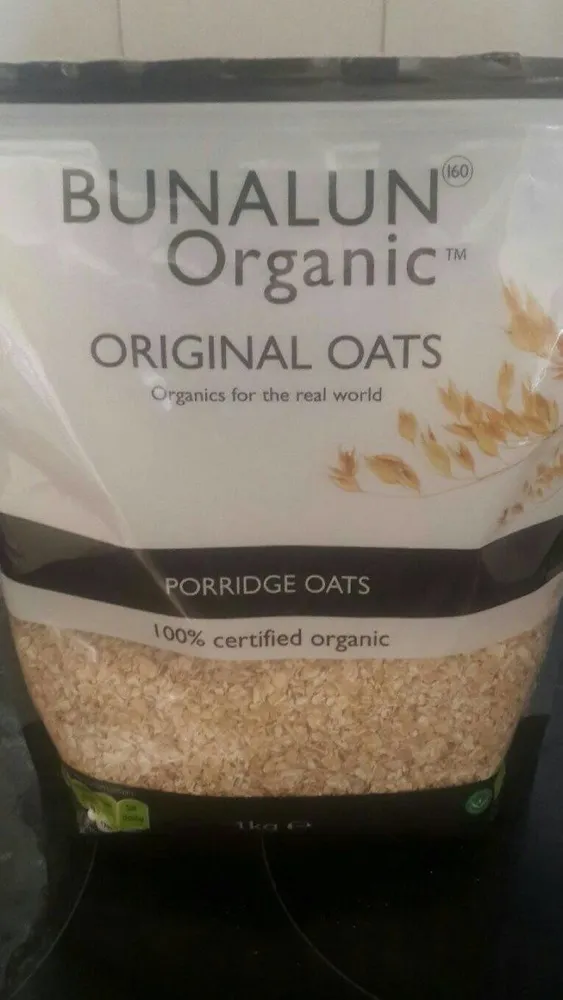 Bunalun Organic Porridge Oats (1 Kilogram)