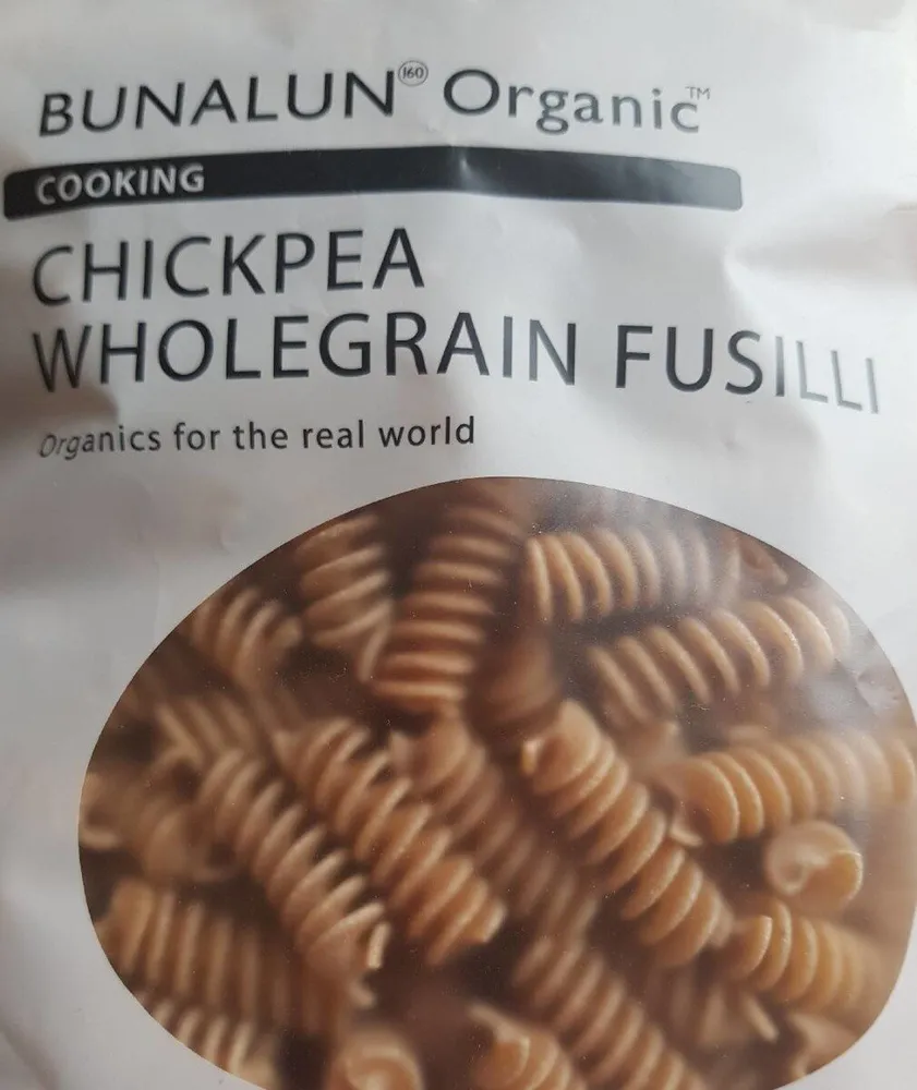 Chickpea wholegrain fusilli