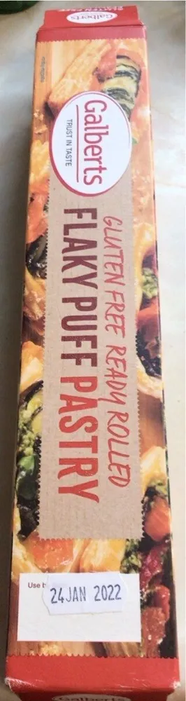 Gluten free flaky puff pastry