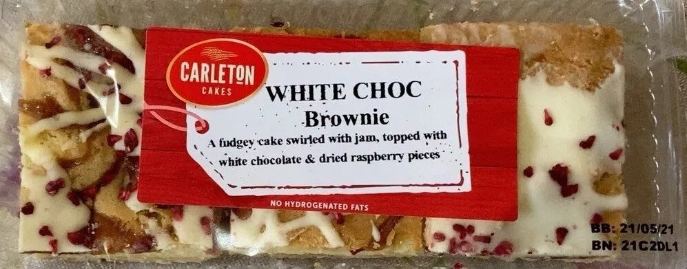 White choc brownie
