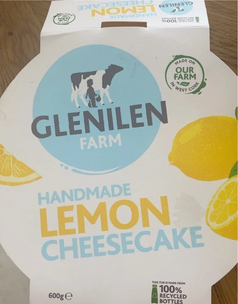 Handmade lemon cheesecake