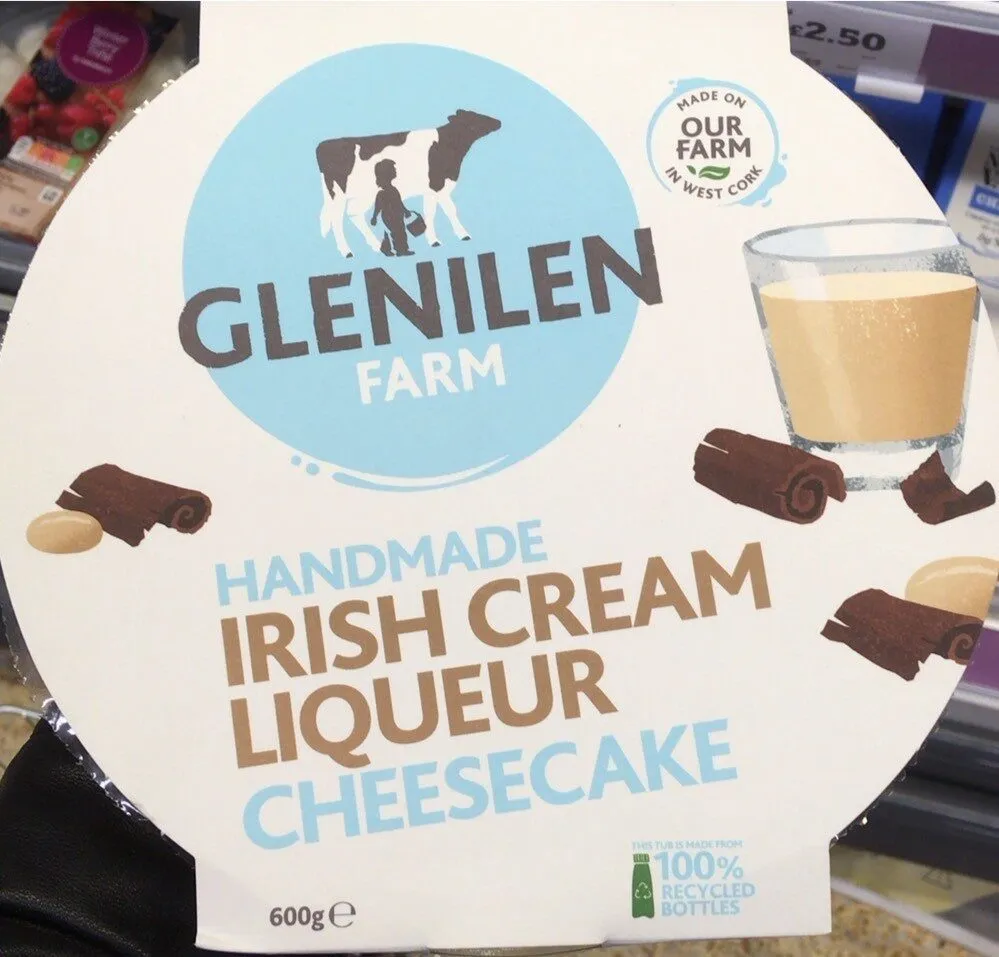 Hand made irish cream liqueur cheesecake
