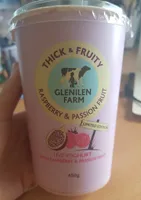 thick and fruity raspberry and passion fruit live yoghurt