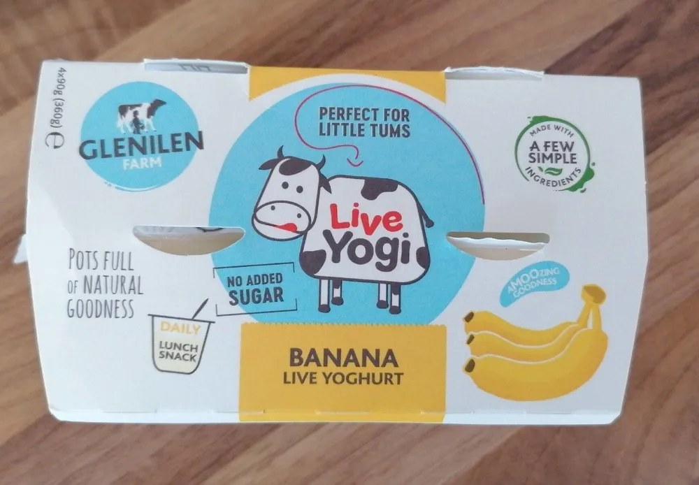 Live Yogi - Banana Live Yoghurt