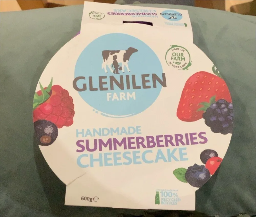Handmade summerberries cheesecake