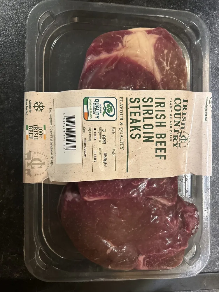 Irish Beef Sirloin Steaks