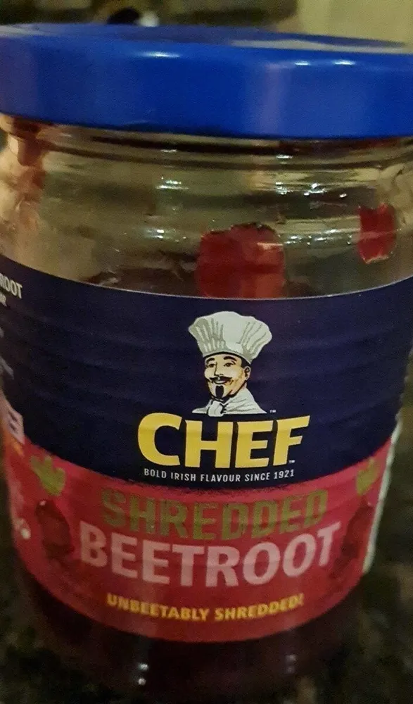 Shredded beetroot