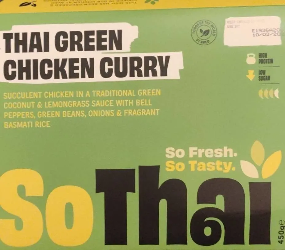 Thai green chicken curry