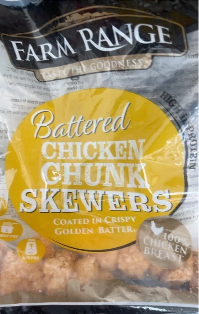 Battered Chicken Chunk Skewers