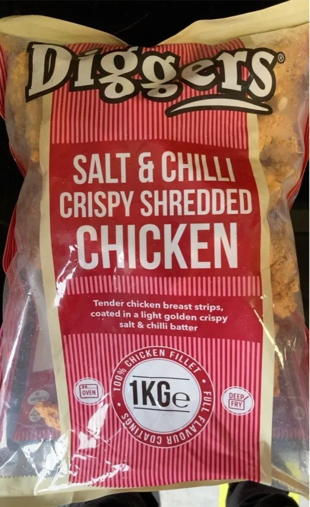 Salt and chilli shredded chicken