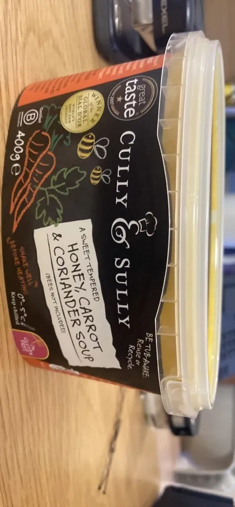HONEY, CARROT & CORIANDER SOUP
