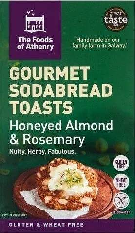 Foods of Athenry Gourmet Sodabread Toasts Honeyed Almond & Rosemary