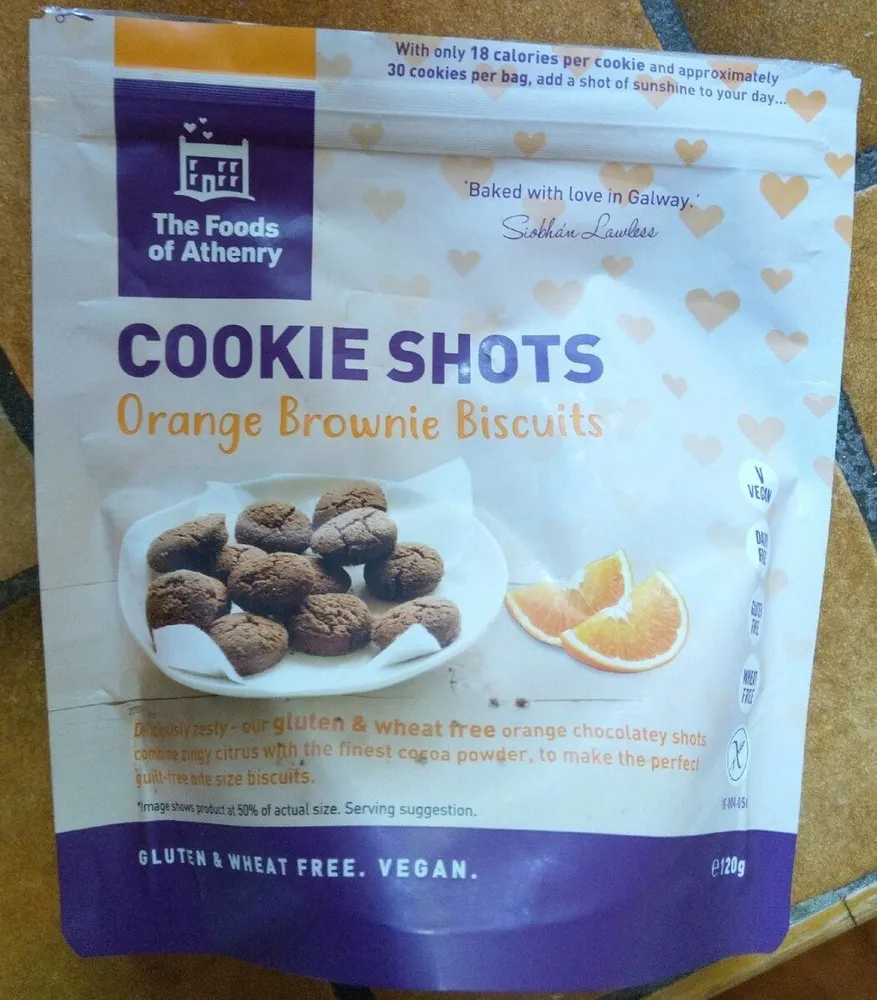 Cookie Shots Orange Brownie Biscuits