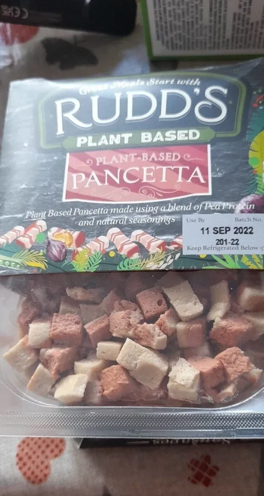 Plant based pancetta