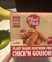 Plant based southern fried chick’n goujons