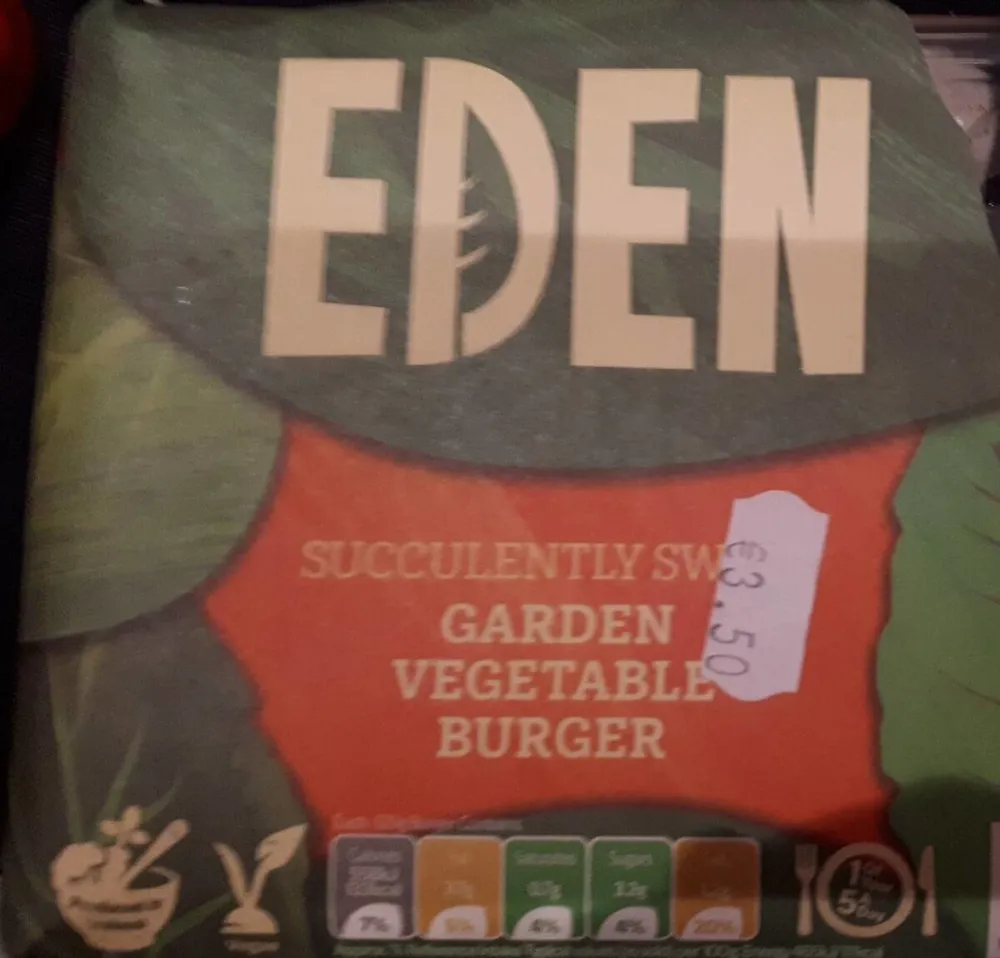 EDEN garden vegetable burger