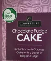 COUVERTUR Chocolate Fudge CAKE Rich Chocolate Spon