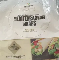 Soft double layered mediterranean wraps
