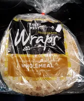 5 Large Soft Mediterranean Wraps Wholemeal