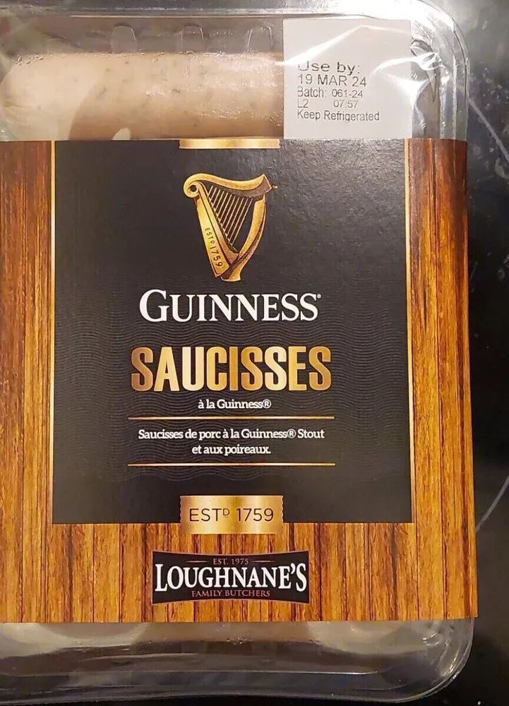 Saucisses à la Guiness