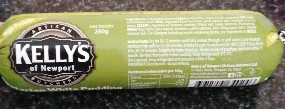 Vegetarian white pudding