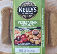 ARTISAN KELLY'S of Newport BUTCHE VEGETARIAN SAUSA