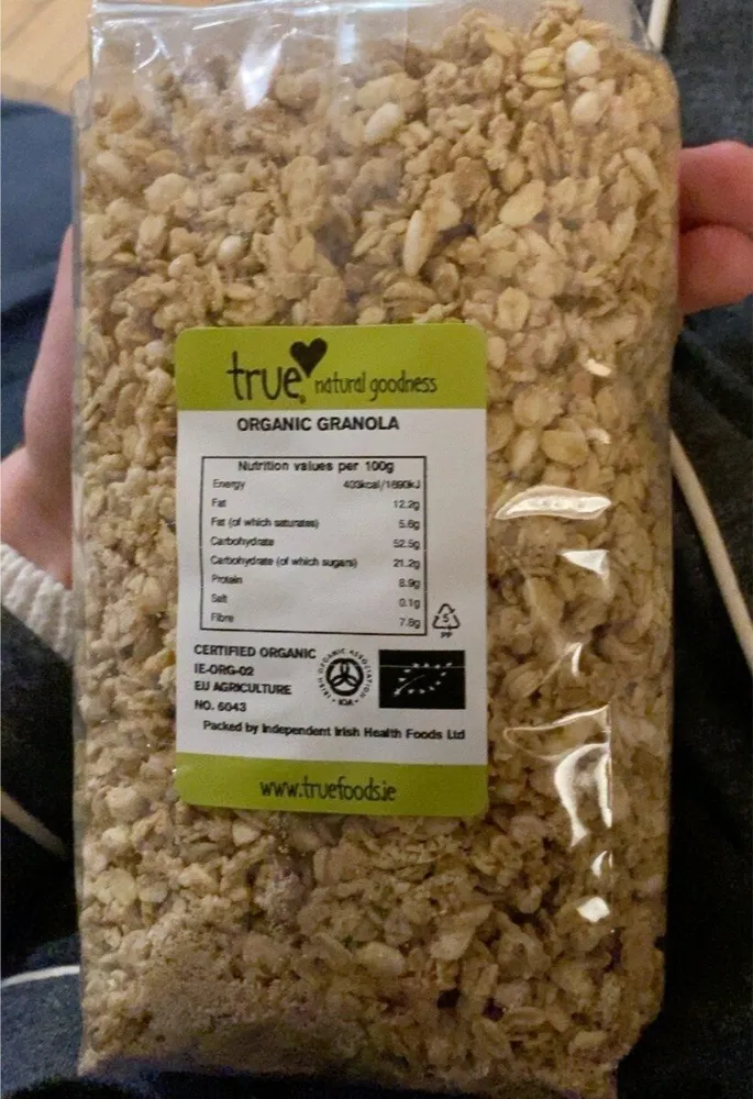 True natural goodness organic granola