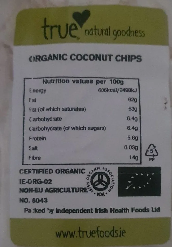 ORGANIC COCONUT CHIPS