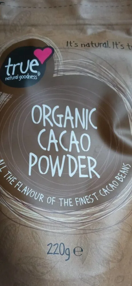 Organic cacao powder