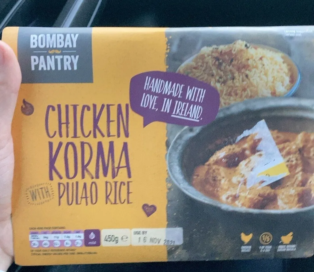 Chicken korma and pulao rice