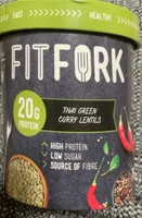 Thai green curry lentils