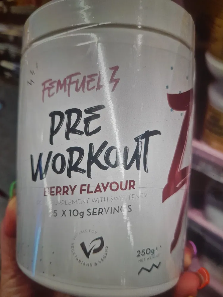 pre workout berry flavour