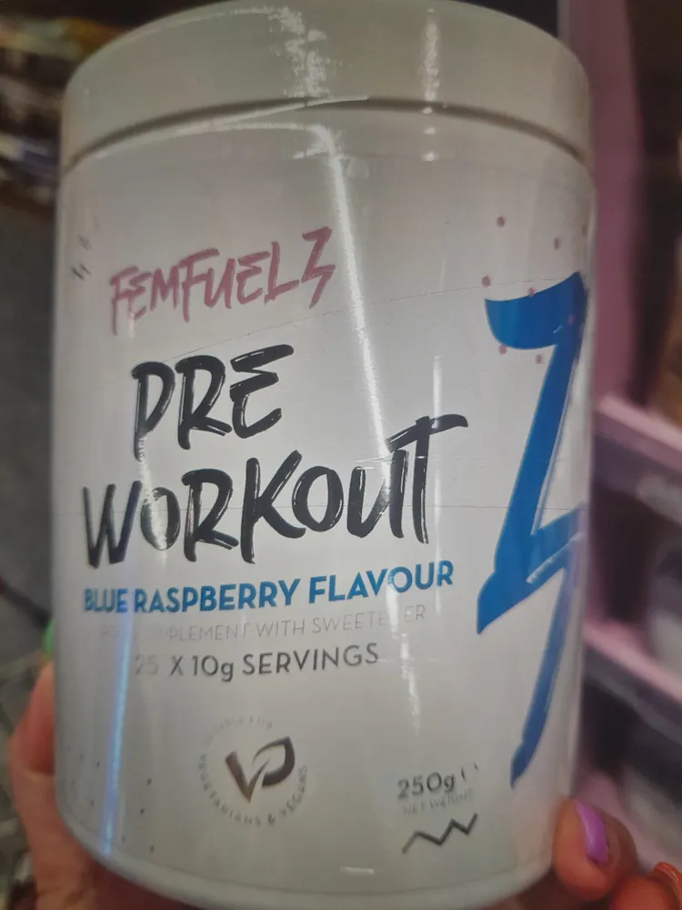 pre workout Blue raspberry flavour