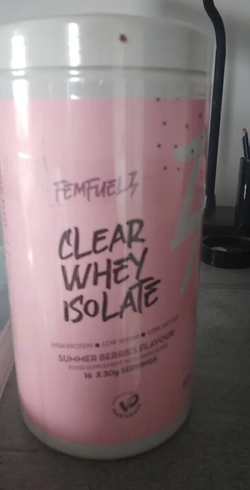 Clear whey isolate