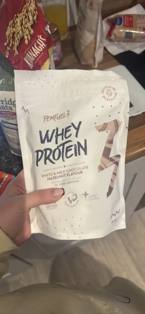 Whey Protein White & Milk Chocolate Hazelnut Flavour
