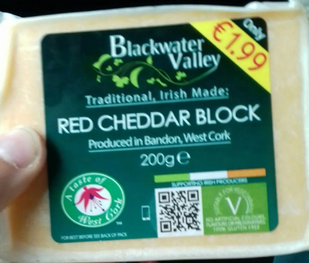 Red cheddar block