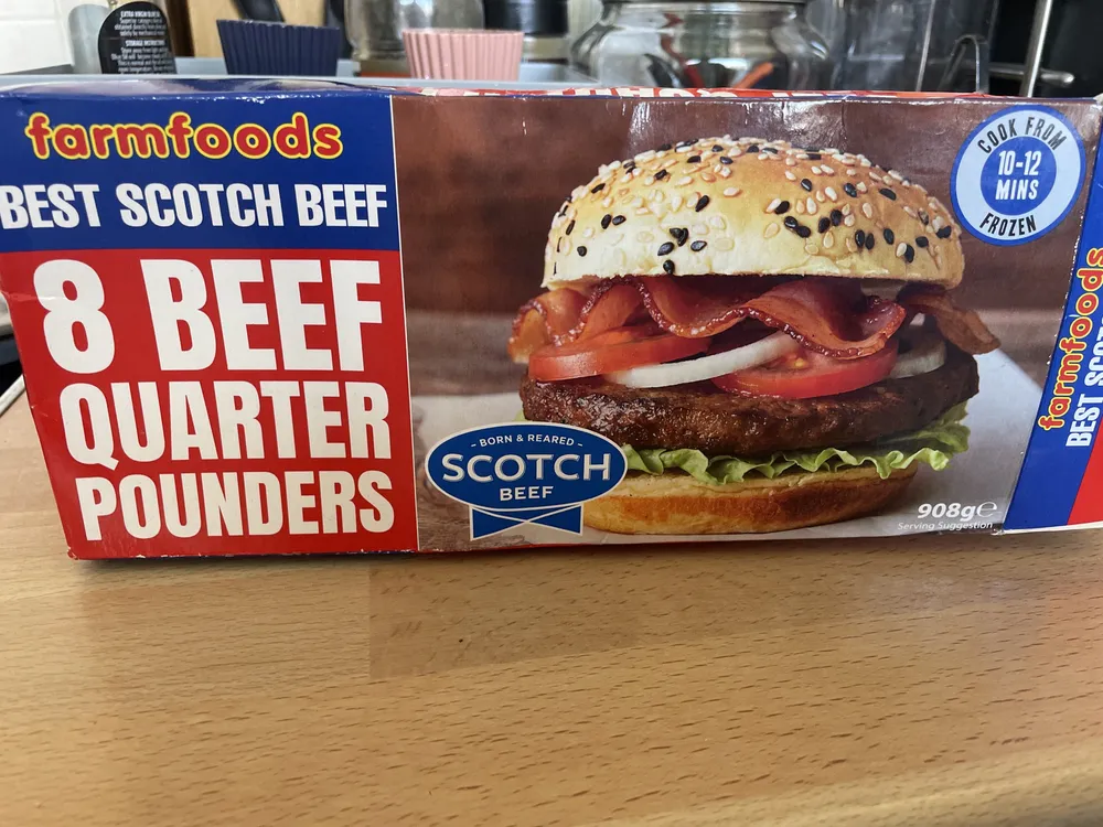 8 Scotch Beef Quarter Pounders