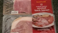 Rindless rashers smoked back bacon