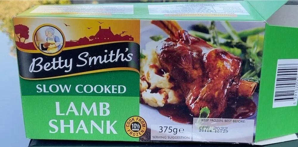 Slow cooked lamb shank