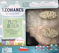 Filets de Colin au citron, à l'ail et au beurre d'Origan