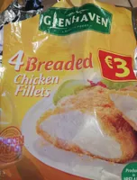 Breaded chicken fillets