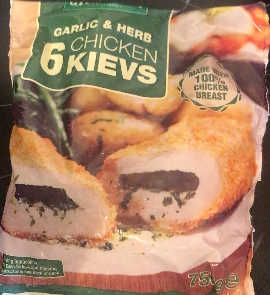 Garlic & herb chicken kievs