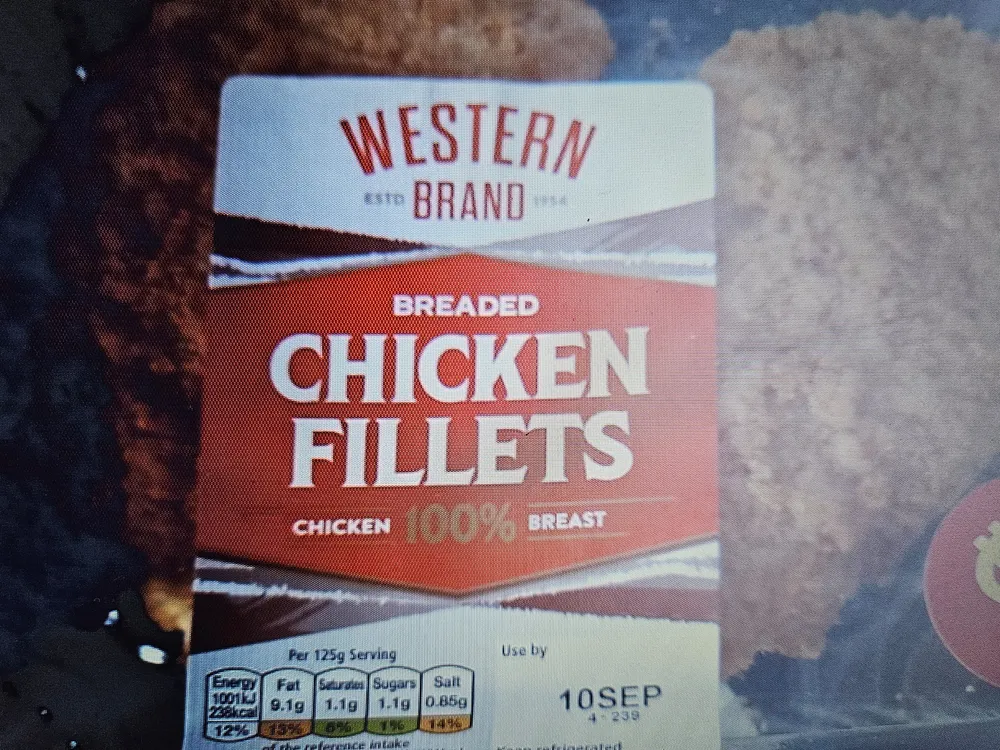 breaded chicken fillets