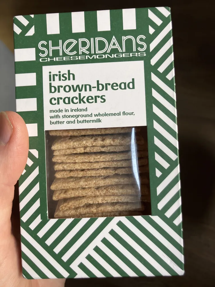Irish brown-bread crackers