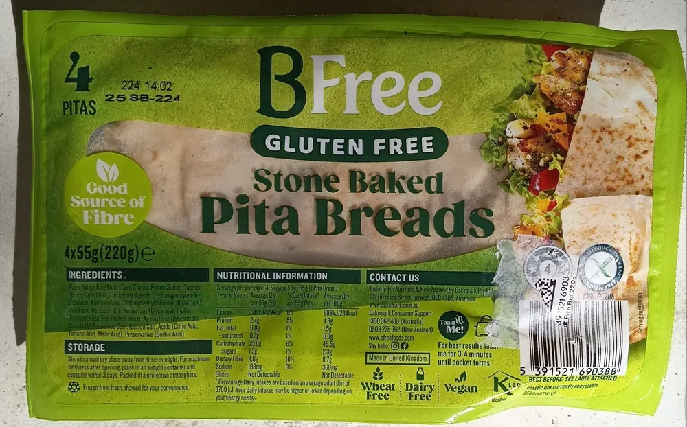 Stone Baked Pita Breads