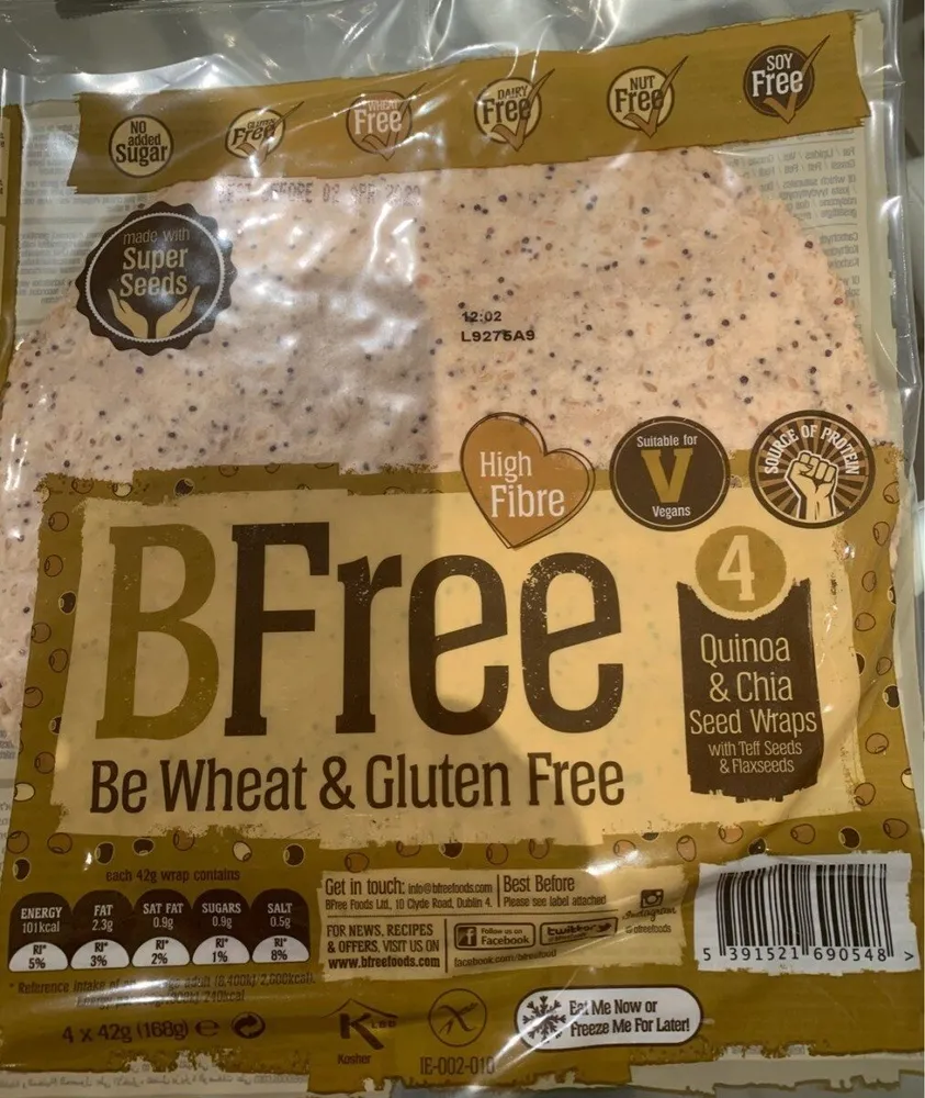 Quinoa &chia seed wraps