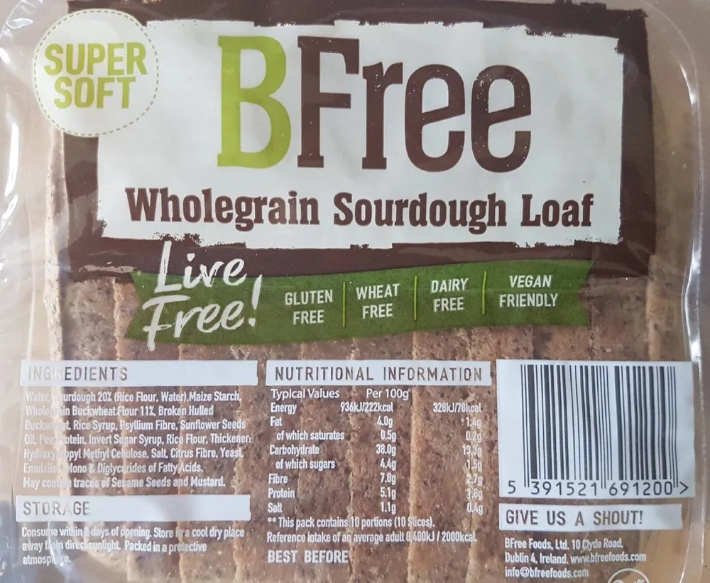 Wholegrain sourdough loaf