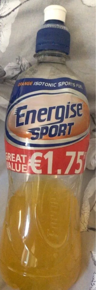 Orange isotonic sports drink